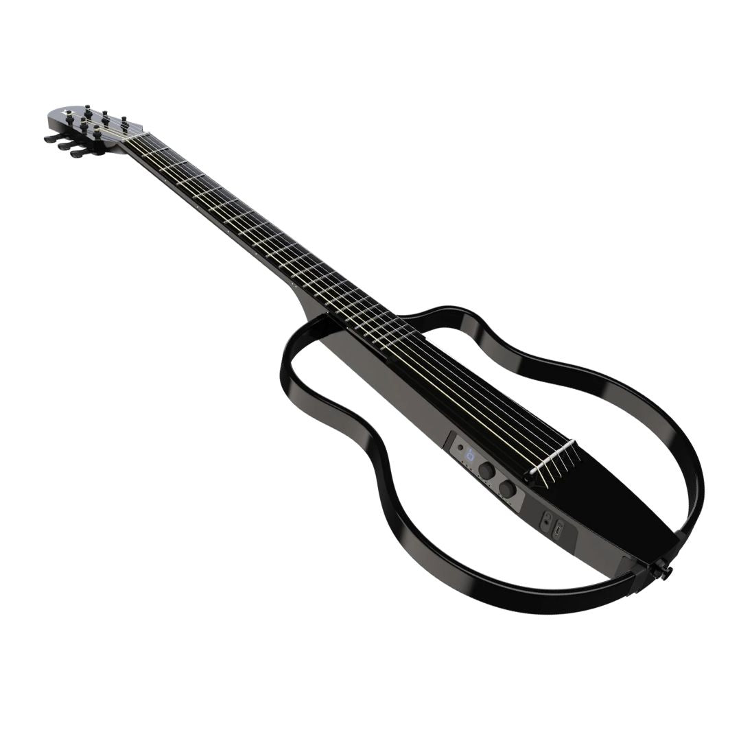 Natasha NBSG Steel String Silent Smart Guitar - Black – GUITARLICIOUS