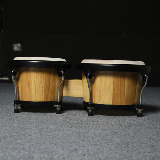 Bongo 7 inch + 8 inch with Black Hardware & Natural Skin Heads ( BOLCS600NL )