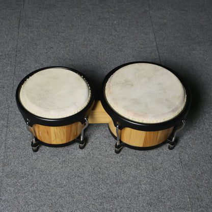 Bongo 7 inch + 8 inch with Black Hardware & Natural Skin Heads ( BOLCS600NL )