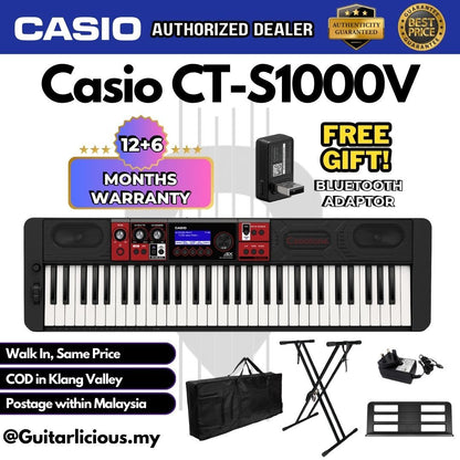 Casio Casiotonec 61-key Arranger Keyboard (CTS1000V / CT S1000 V )