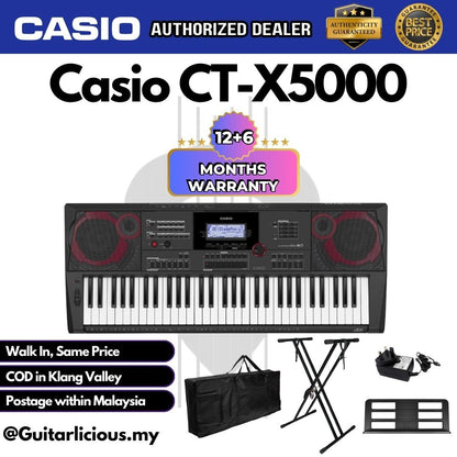 Casio CT-X5000 61-Keys Portable Keyboard Premium Bundle ( CTX5000 / CTX 5000 / CT X 5000 )