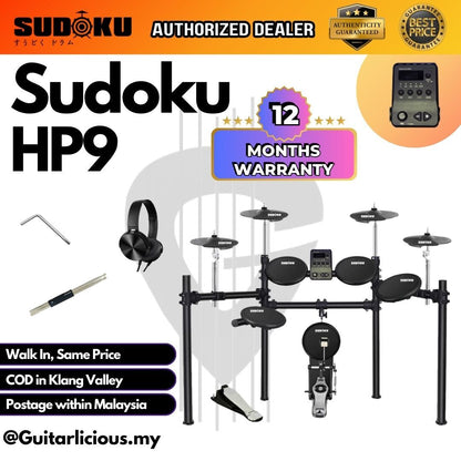 SUDOKU Home Practice HP9 Electronic Drum Digital Electric Drum Set Kit ( HP 9 / HP-9 )