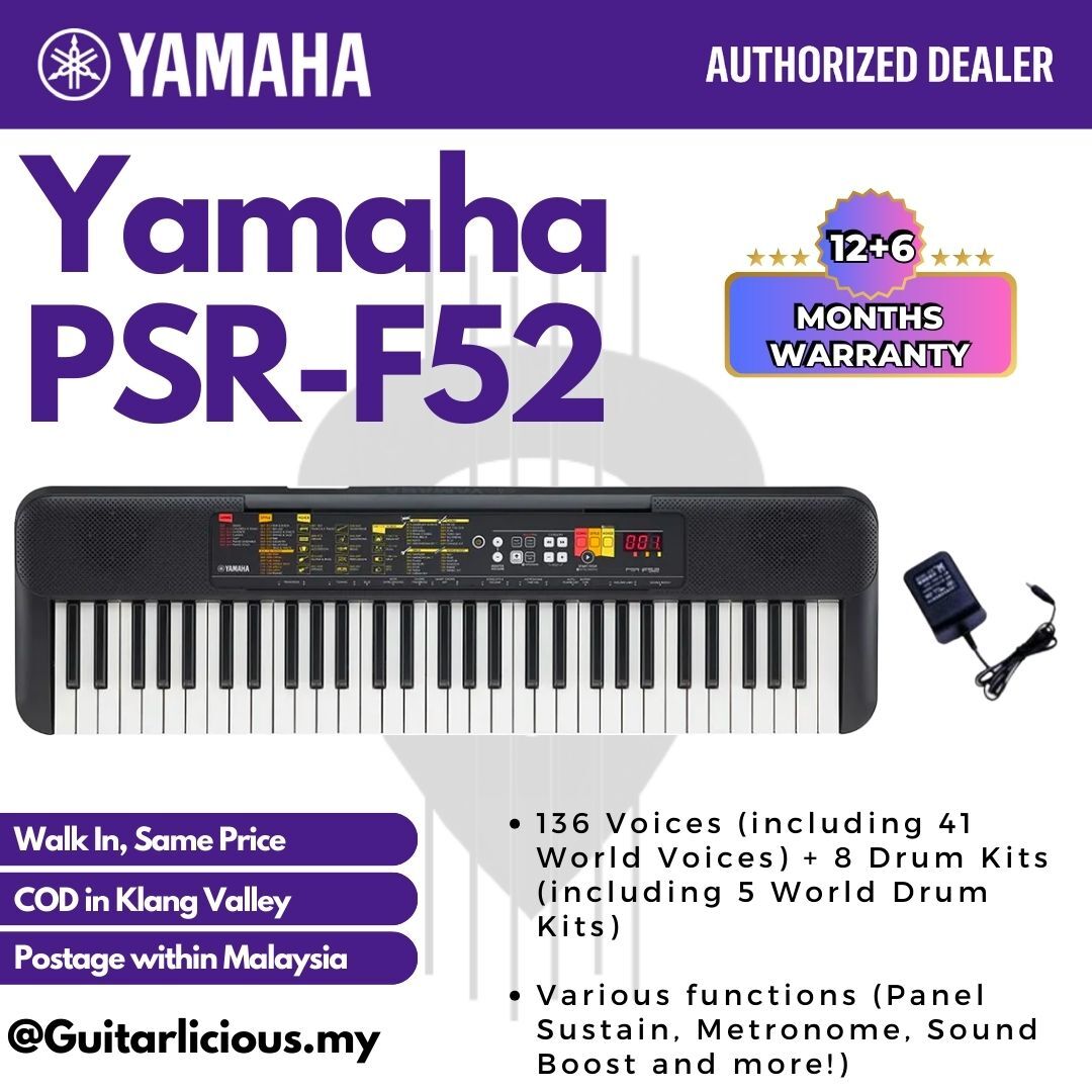 YAMAHA PSR-F52 61 Keys Portable Keyboard - (PSR-F52) – GUITARLICIOUS