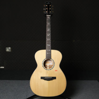 Kepma A1-OM Series Solid Sitka Spruce Top, Side & Back Solid Mahagony OM Body Acoustic Guitar w Case ( A1OM / A1-OM-N )