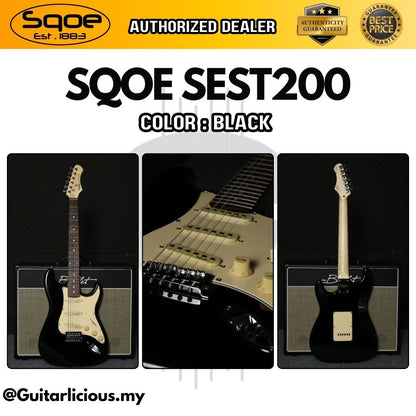 SQOE SEST200 Stratocaster Body SSS Vintage Electric Guitar ( SEST / SEST-200 / ST / ST-200 )