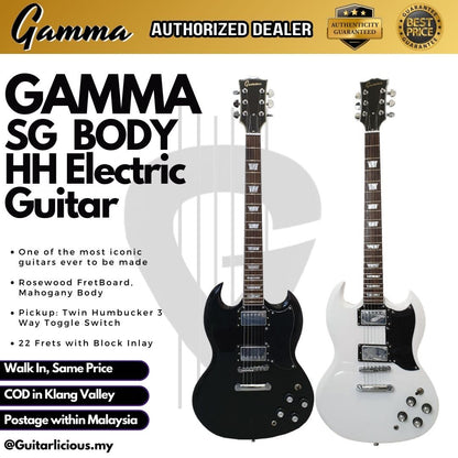 Gamma SG Series Solid Tune-O-Matic Electric Guitar with bag