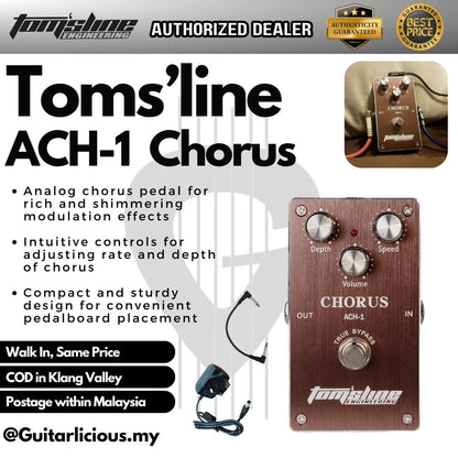 Toms'line ACH-1 Chorus Guitar Effect Pedal ( ACH1 )