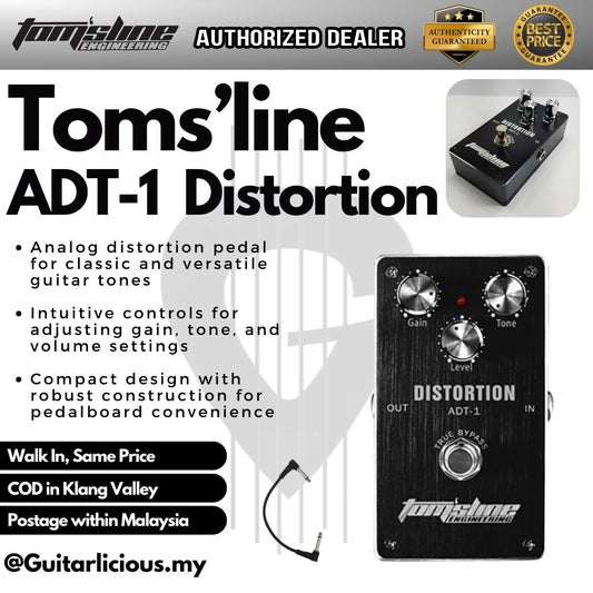 Toms'line Analogue Distortion (ADT-1) Guitar Effects Pedal