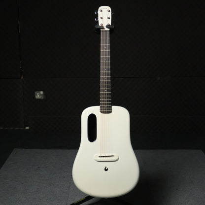 Lava Me 3 38 inch Carbon Fiber Smart Acoustic-Electric Guitar FreeBoost 2.0 Technology & Touchscreen, Bluetooth - WHITE