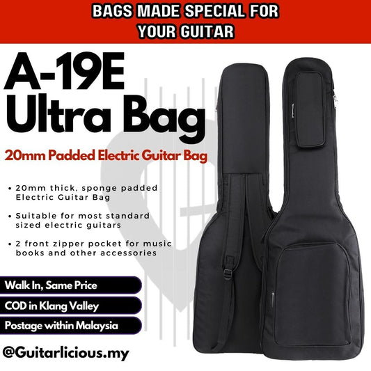 39 inch Sleeve Ultra Padded 20mm Thick Electric Guitar Gig Bag (A19E)