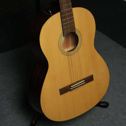 Fender CN-60S Nylon String Solid Top Concert Classical Guitar, Walnut FB , Natural ( Full size, CN 60S / CN60S / NAT )