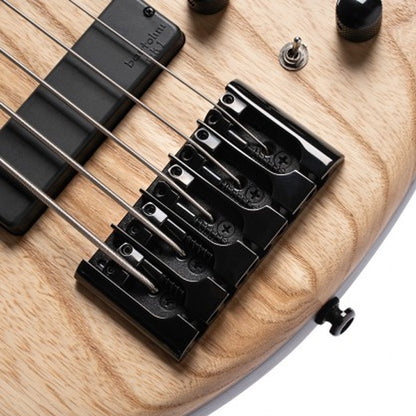 Cort B-5 Element 5-String Bass Guitar with Bag - Open Pore Natural