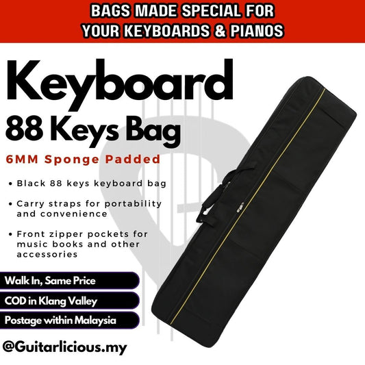 88 Keys Sponge Padded Keyboard / Piano Bag (6mm Padded) ( A18-88 / A18 )