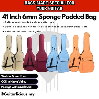 41 inch Acoustic Guitar Bag with 6mm Cotton lining (BS41)