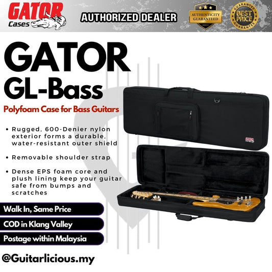 Gator GL-BASS Rigid EPS Polyfoam Lightweight Case for Bass Guitars