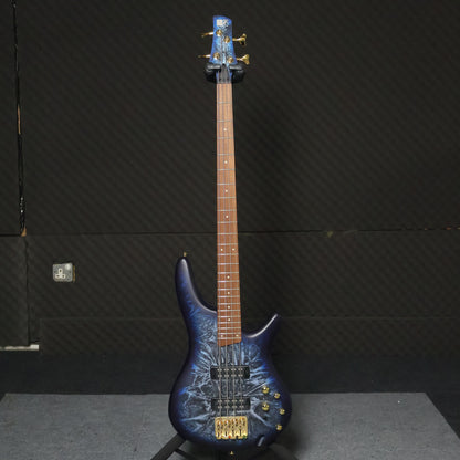 Ibanez SR300EDX 4 String Electric Bass Guitar with Active HH Pick up - Cosmic Blue Frozen Matte SR300EDX-CZM / SR-300EDX