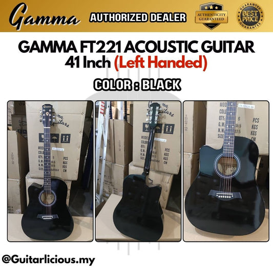 GAMMA Series 41 inch Acoustic Guitar Left Handed ( FT221LH / FT-221-LH / Kidal / Lefty )