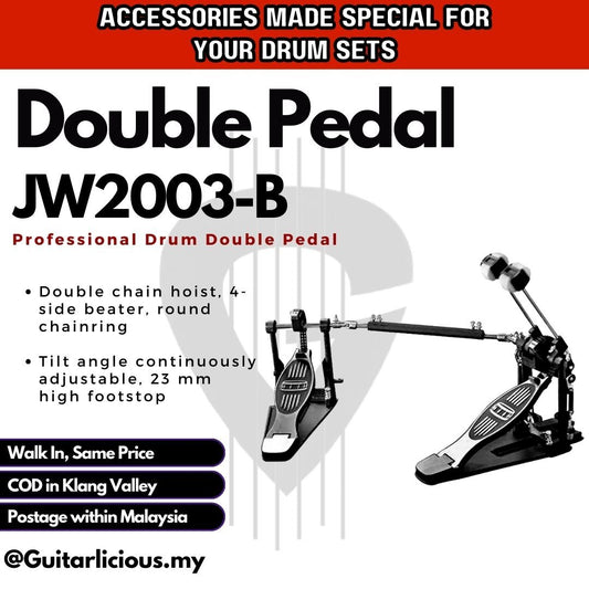 Double Bass Drum Pedal Double Chain (JW2003-B)