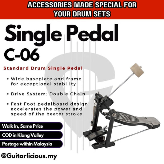 Single Drum Pedal (C-06 / C06 / C 06)