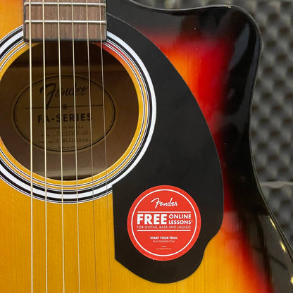 Fender FA-125CE Dreadnought Acoustic Guitar with Active PIck Up, Walnut FB, Sunburst (FA125 / FA 125E/ FA125CE / SB)