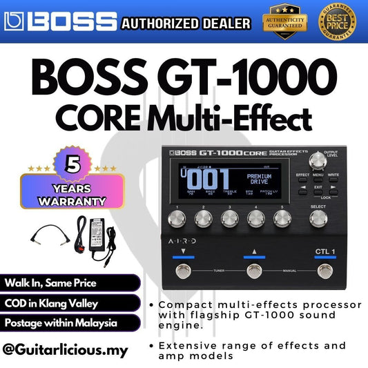 Boss GT-1000CORE Multi Effects Processor with adaptor ( GT1000CORE / GT-1000-CORE / GT 1000 CORE )