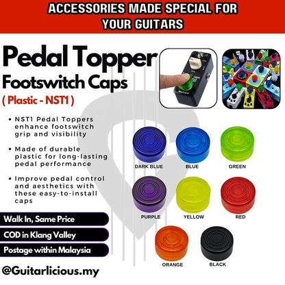 Pedal Topper Footswitch Caps - Plastic ( NST1-PL / NST1 )