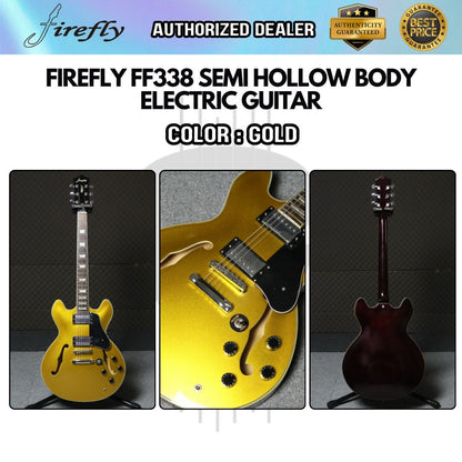 Firefly Semi Hollow Body Electric Guitar with Double Closed Humbucker (FF338 / FF 338)