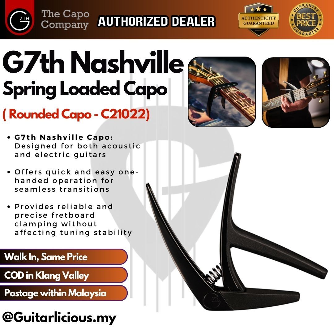 G7th Nashville C21022 Guitar Capo for Acoustic & Electric Guitar