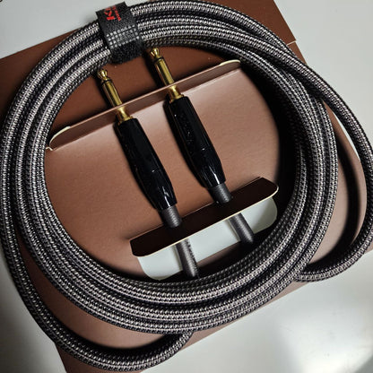 Kirlin Cable Premium Plus IWB-201BFG Original Gold Tip Woven Straight-Straight Instrument Cable - 22AWG ( 3m / 6m )