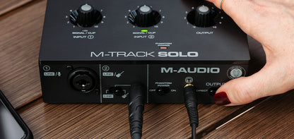 M-Audio M-Track Solo 2-in 2-out USB Audio Interface with 01 Mic Preamp ( M Track )