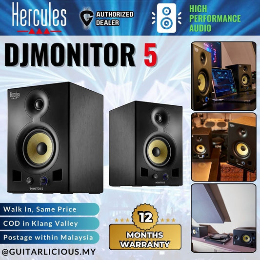 Hercules DJ Monitor 5 Active Studio Monitors - ( Hercules DJ Monitor 5 Speakers / Pair )