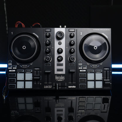 Hercules DJControl Inpulse 200 MK2, Portable USB DJ Controller w/ Beatmatch Guide & DJ software DJUCED/Serato DJ Lite