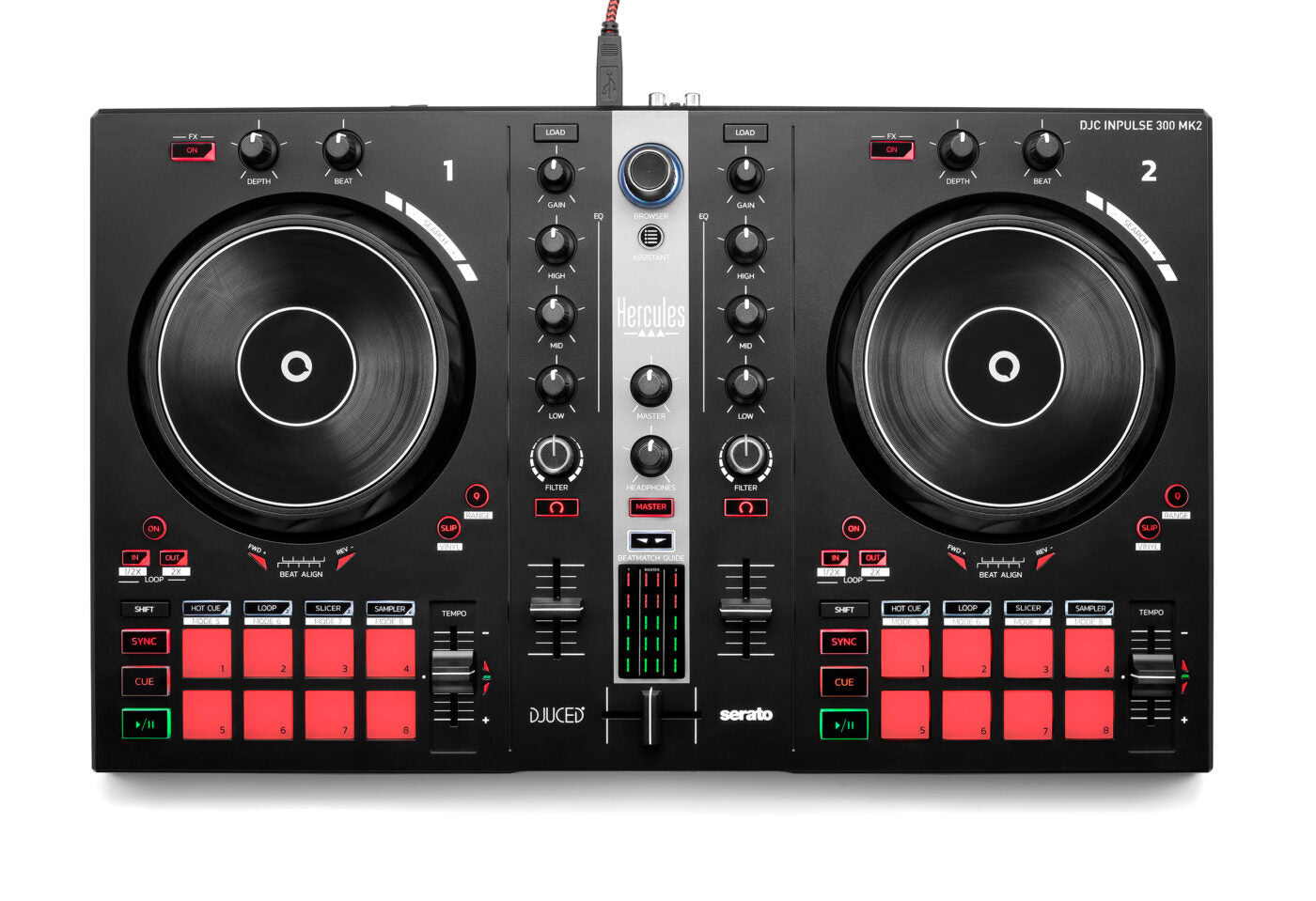 Hercules DJControl Inpulse 300 MK2 2-channel DJ Controller