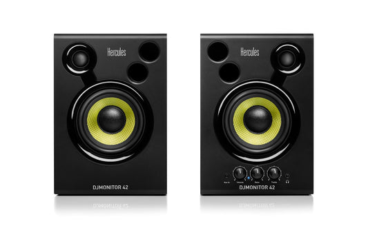 Hercules DJMonitor 42 - 2 x 20 watts RMS Active Monitoring Studio Speakers ( DJ Speakers / DJMonitor 42 )