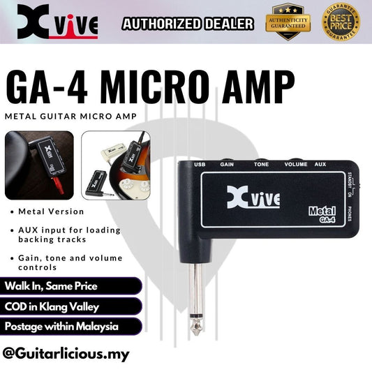 XVIVE GA-4 Metal Rechargeable Micro Amp / Headphone Amp / Amplug / GA4 / GA 4 / MT