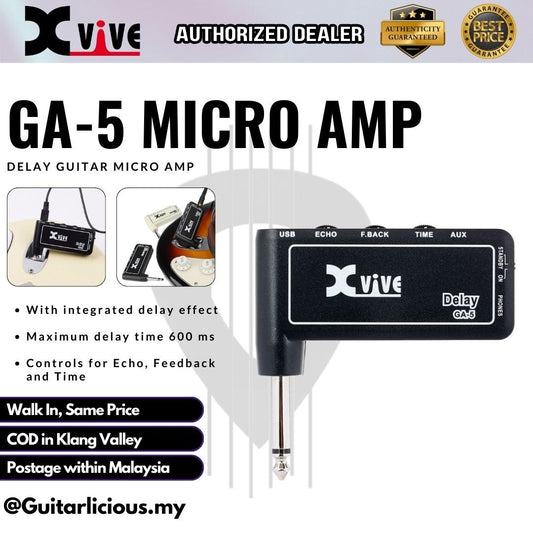 XVIVE GA-5 Delay Rechargeable Micro Amp / Headphone Amp / Amplug / GA5 / GA 5