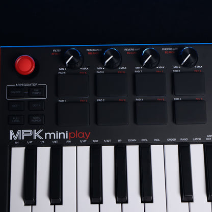 Akai Professional MPK Mini Play MK3 Portable Keyboard & Midi Controller w/ battery-operated ( M-K3 / M K3 / MK-3 )