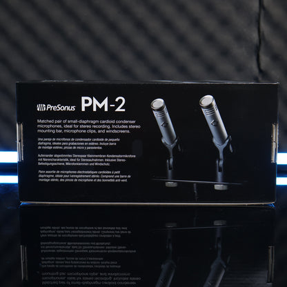 PreSonus PM-2 Stereo Small-Diaphragm Condenser Microphone Matched Pair ( PM2 / PM 2 )