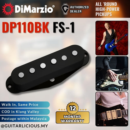 DiMarzio DP110BK FS-1 Electric Guitar Single-Coils Pickup - Black ( FS1 / FS 1 / DP110-BK / DP110 BK / DP-110-BK / SSS )