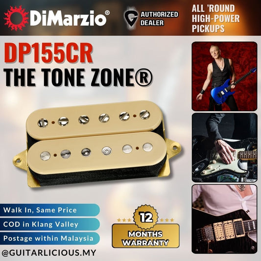 DiMarzio DP155CR The Tone Zone, Humbucker Pickup - Cream ( DP155-CR / DP155 CR / DP-155-CR / HH )