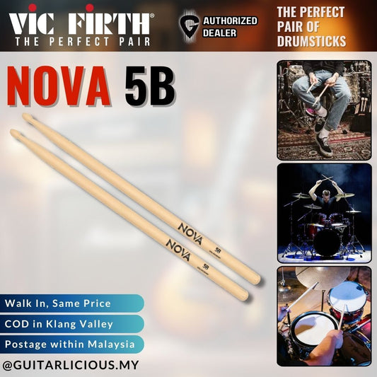 Vic Firth NOVA Drumsticks, Size 5A / 7A- (DAVICN5A / DAVICN7A )