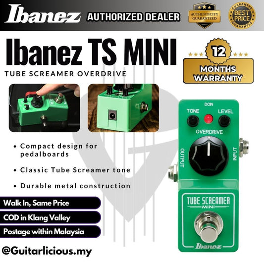 Ibanez TS Mini Tube Screamer Mini Overdrive Pedal ( TS-MINI / TSMINI )