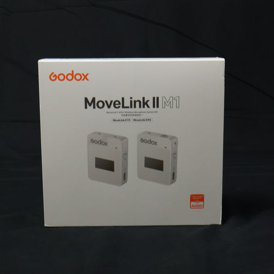 Godox MoveLink II M1 Wireless Lavalier Mic System (1 TX + 1 RX) for Camera, Computer & Smartphones