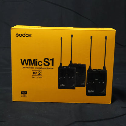 Godox WMicS1 Kit2 - UHF Wireless Lavalier Microphone System ( WMICS1-KIT2 / WMICS1 KIT2 )