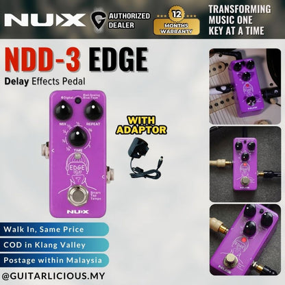 NUX NDD-3 Edge Delay Effects Pedal ( NDD3 )