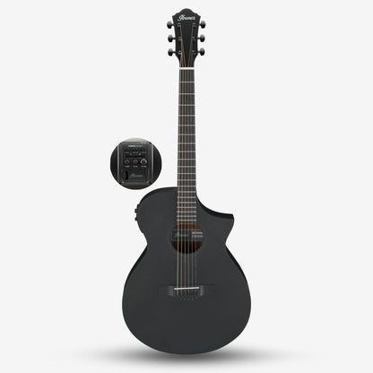 Ibanez AEWC13 AEWC Series Acoustic Electric Guitar - Weathered Black Open Pore ( AEWC13-WK / AEWC )