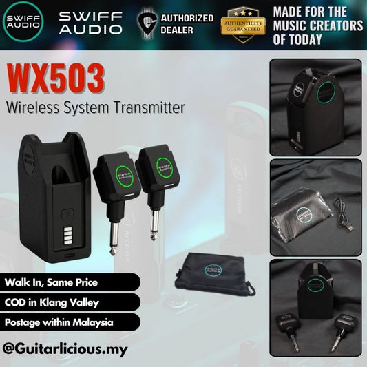 Swiff Audio WX503 Guitar Digital Wireless System Transmitter Receiver For Acoustic Guitar/Electric Guitar