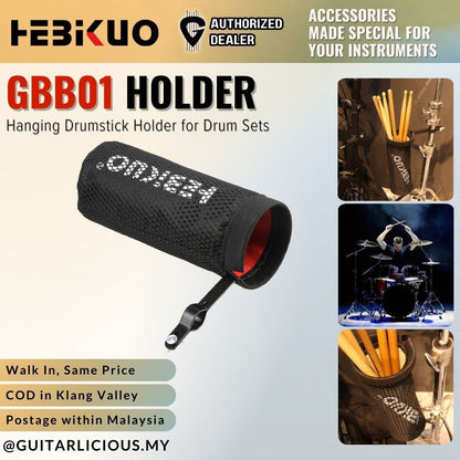 Hebikuo GBB01, Hanging Drum Sticks Holder / Bag - Sturdy and Durable Drum Accessory ( GBB-01 / GBB 01 )