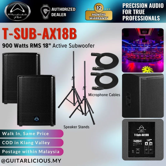 WHARFEDALE PRO T-SUB-AX18B Series 900 Watts RMS 18" Active Subwoofer ( T-Sub-AX18B )