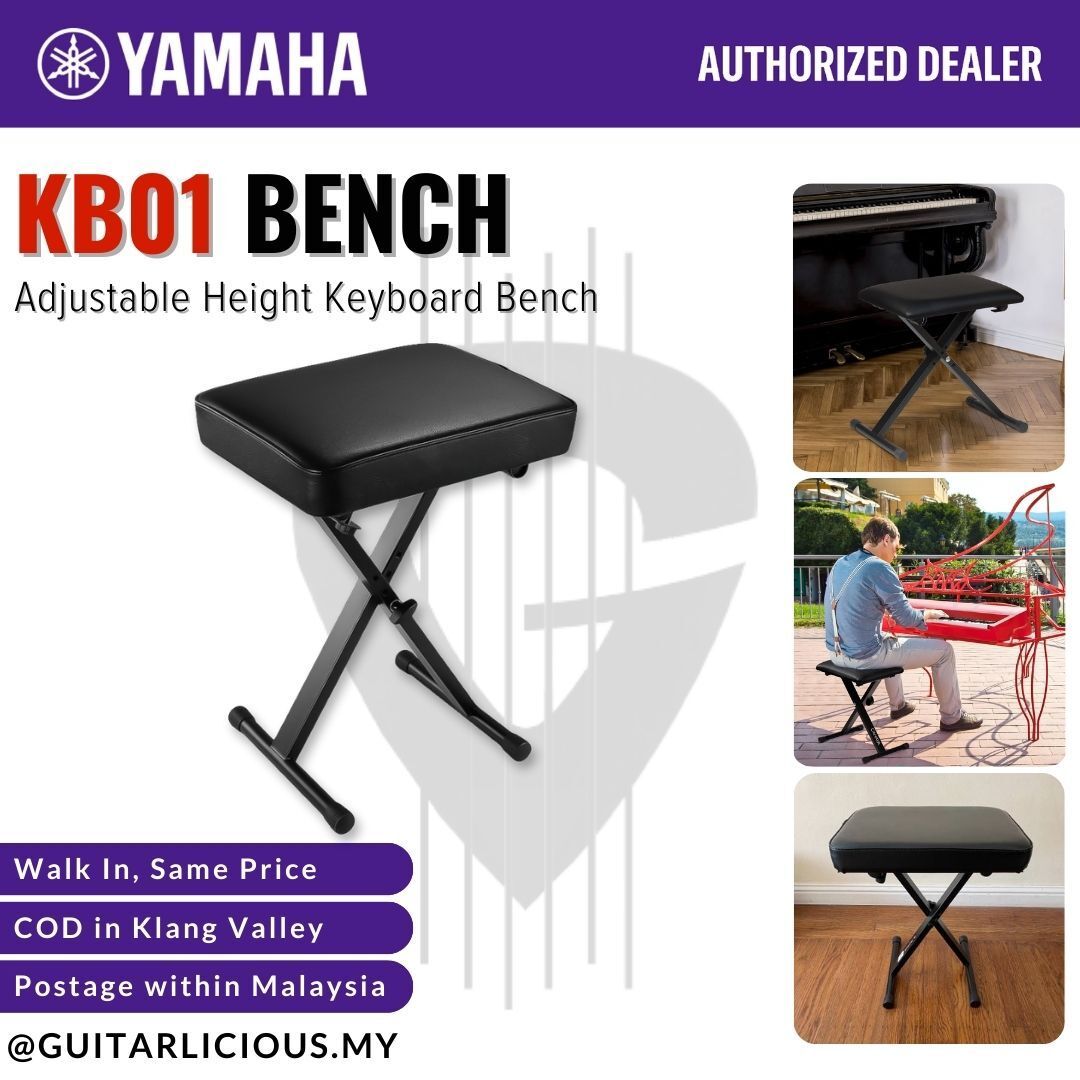 Yamaha KB01 Keyboard Bench ( KB-01 / KB 01 / NBSL-KB01 ) – GUITARLICIOUS